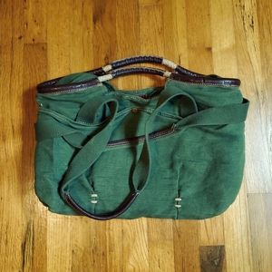 49 Square Miles Green Canvas Bag